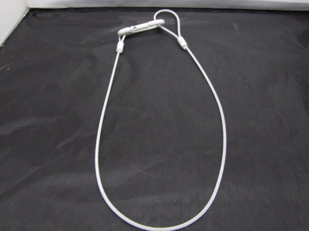 Safety Cable 30" Cable, White