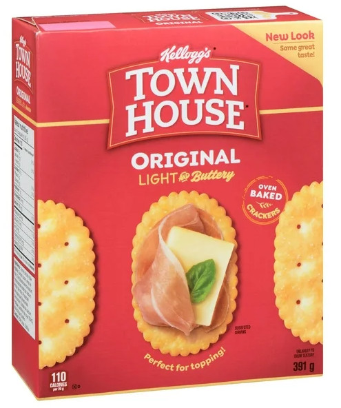 Kellogg's Town House Original Cracker, 391g (3 Pack)