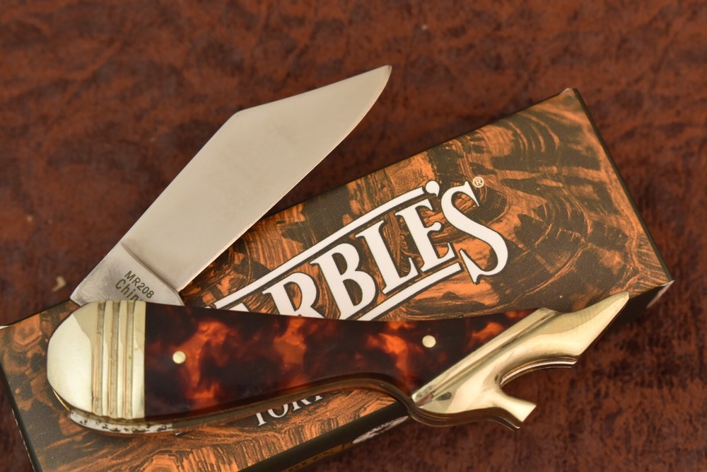 MARBLES TORTOISE SHELL LONG PULL SMALL LADIES LEG JACK KNIFE NICE MR208