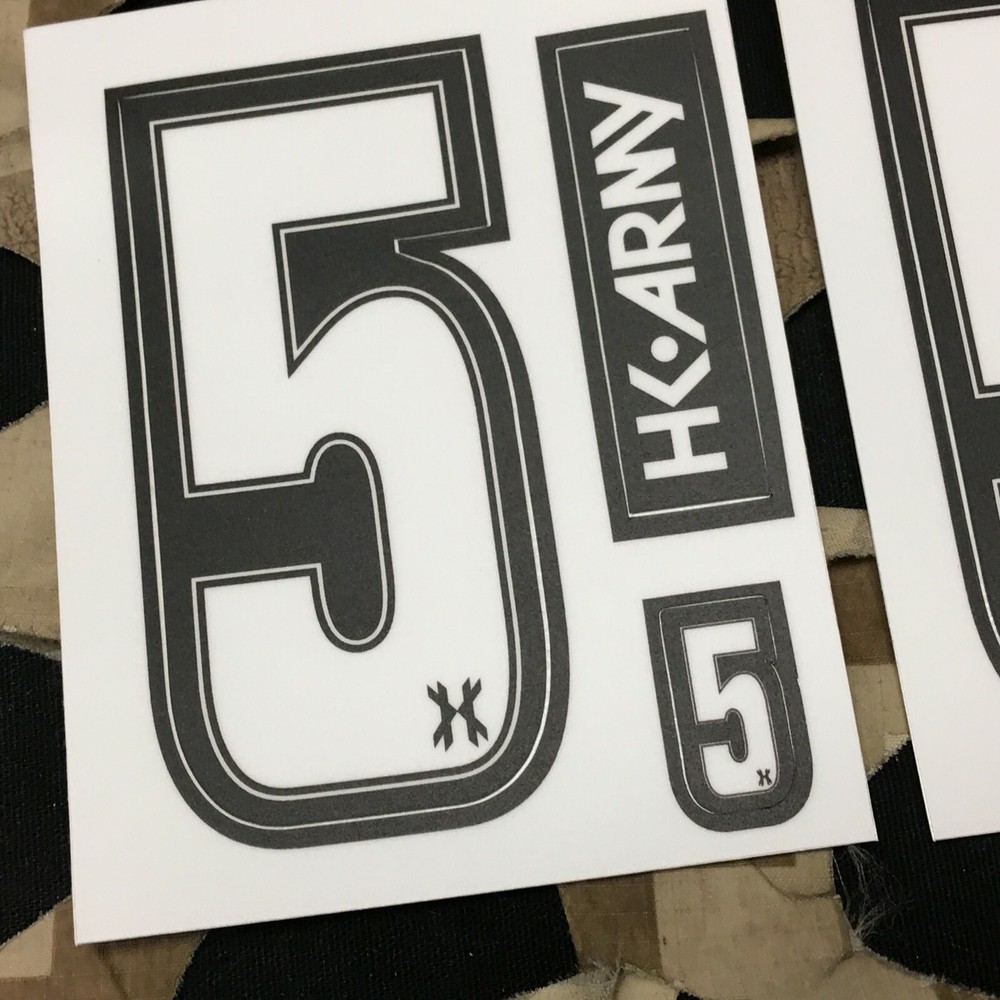 NEW HK Army Number Sticker Pack - 5