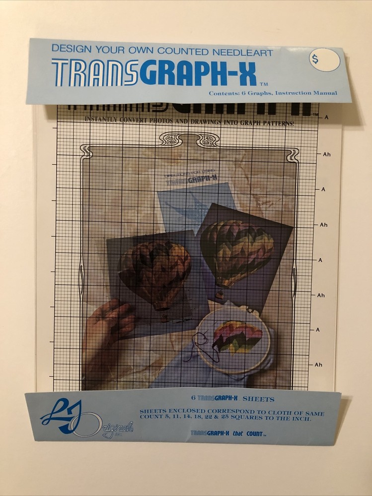 Transgraph-X Design Your Own Counted Needlework-6 Graphs, Instruction Manual