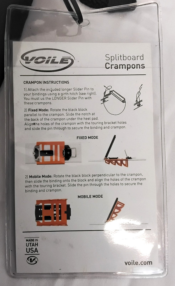 Voile Splitboard Crampons Orange w/ Accessories #W4054