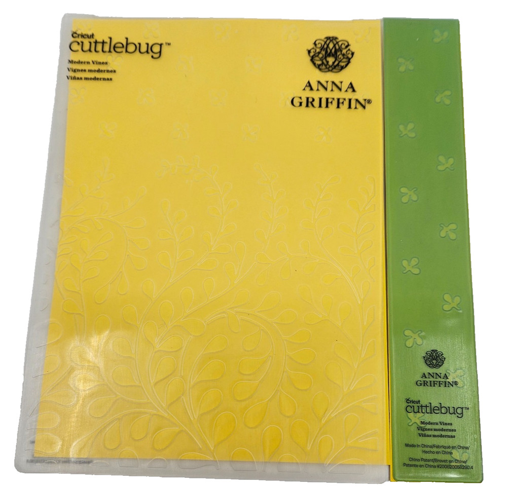 Anna Griffin Cuttlebug Modern Vines 5" x 7" Embossing Folder and Border