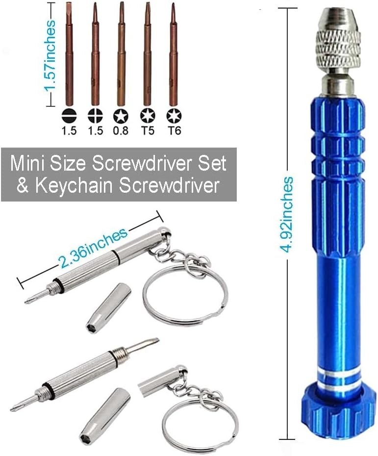 Precision Screwdriver Set for Eyeglasses and Electronics - Compact and Durable