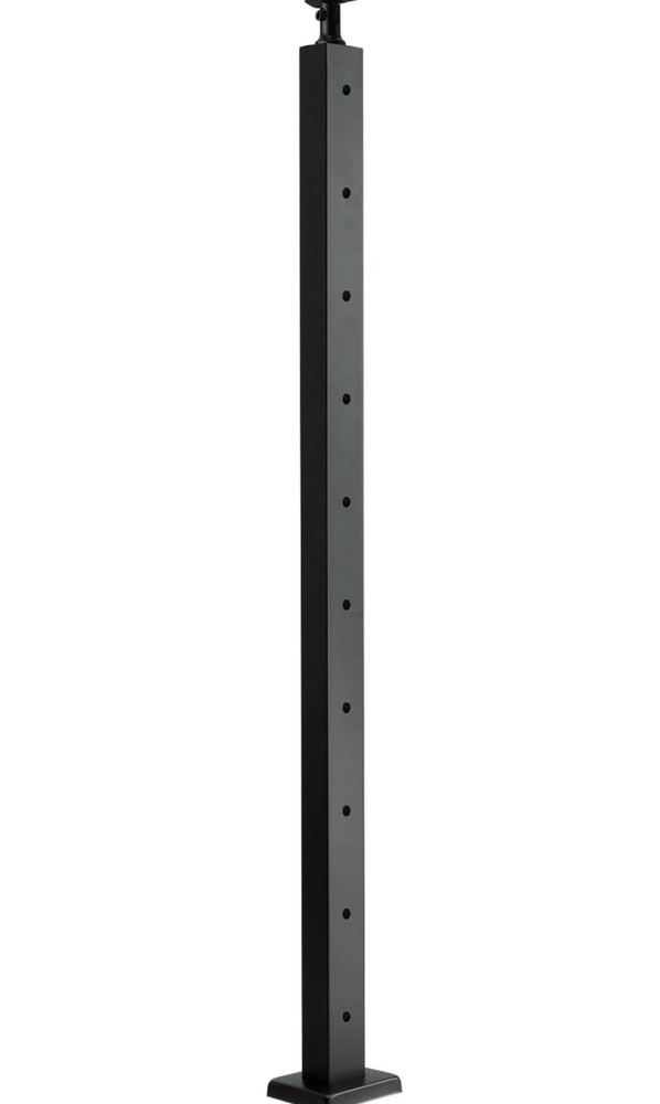 Cable Railing Post Railing Column 36"x2"x2" Level drilled Post Adjustable Top