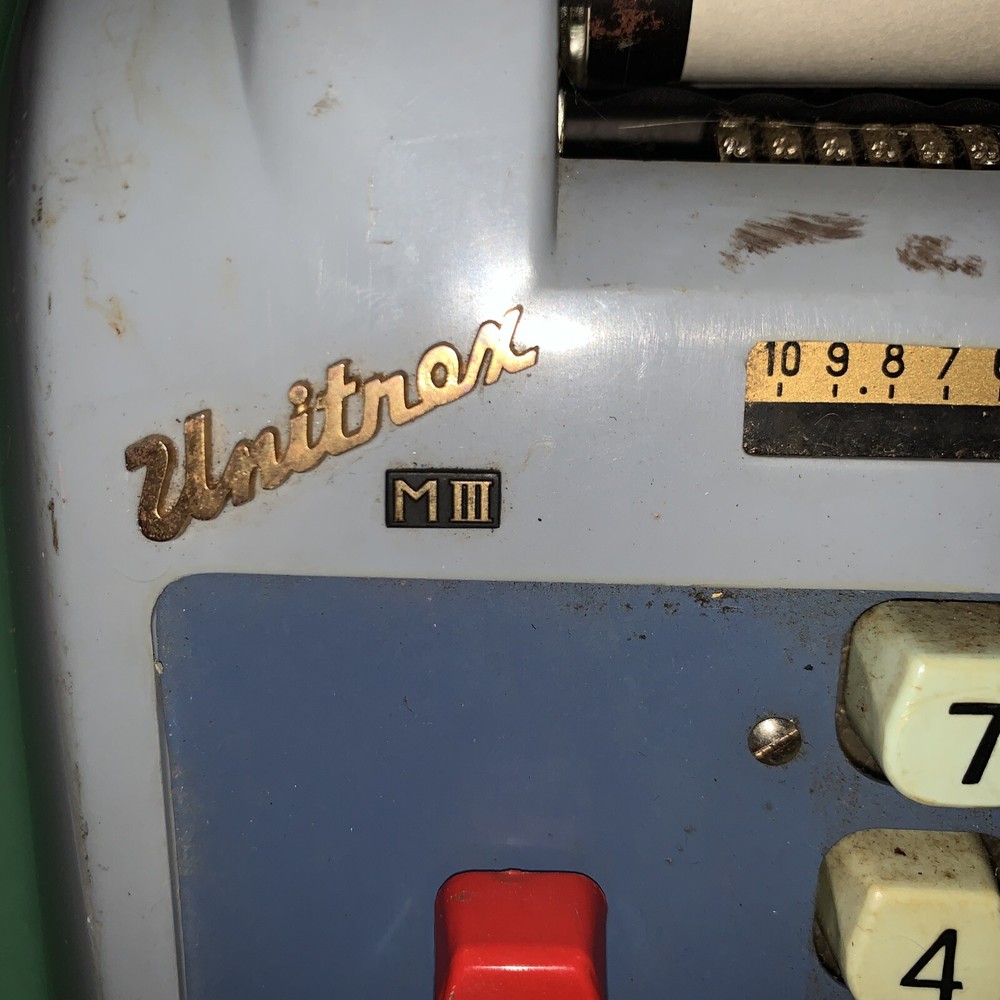 Bohn Unitrex M-3 Adding Machine Japan Tested Working