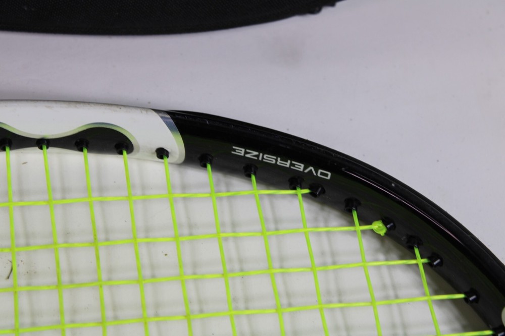Wilson N Code Six-Two Tennis Racket, 4 3/8, black white