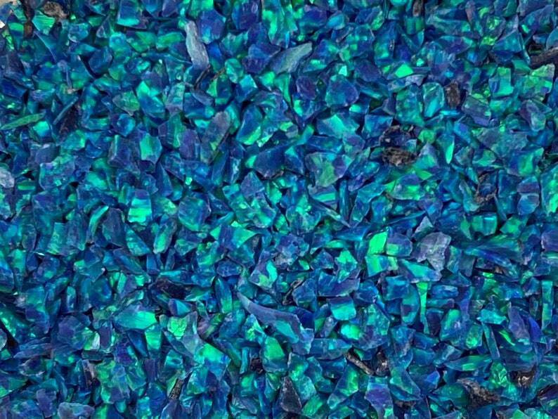 Crushed Opal Peacock Blue/ Crushed Bello Opal