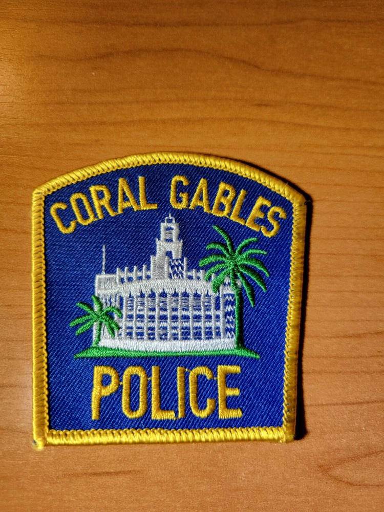 Coral Gables  FL Police Hat Patch