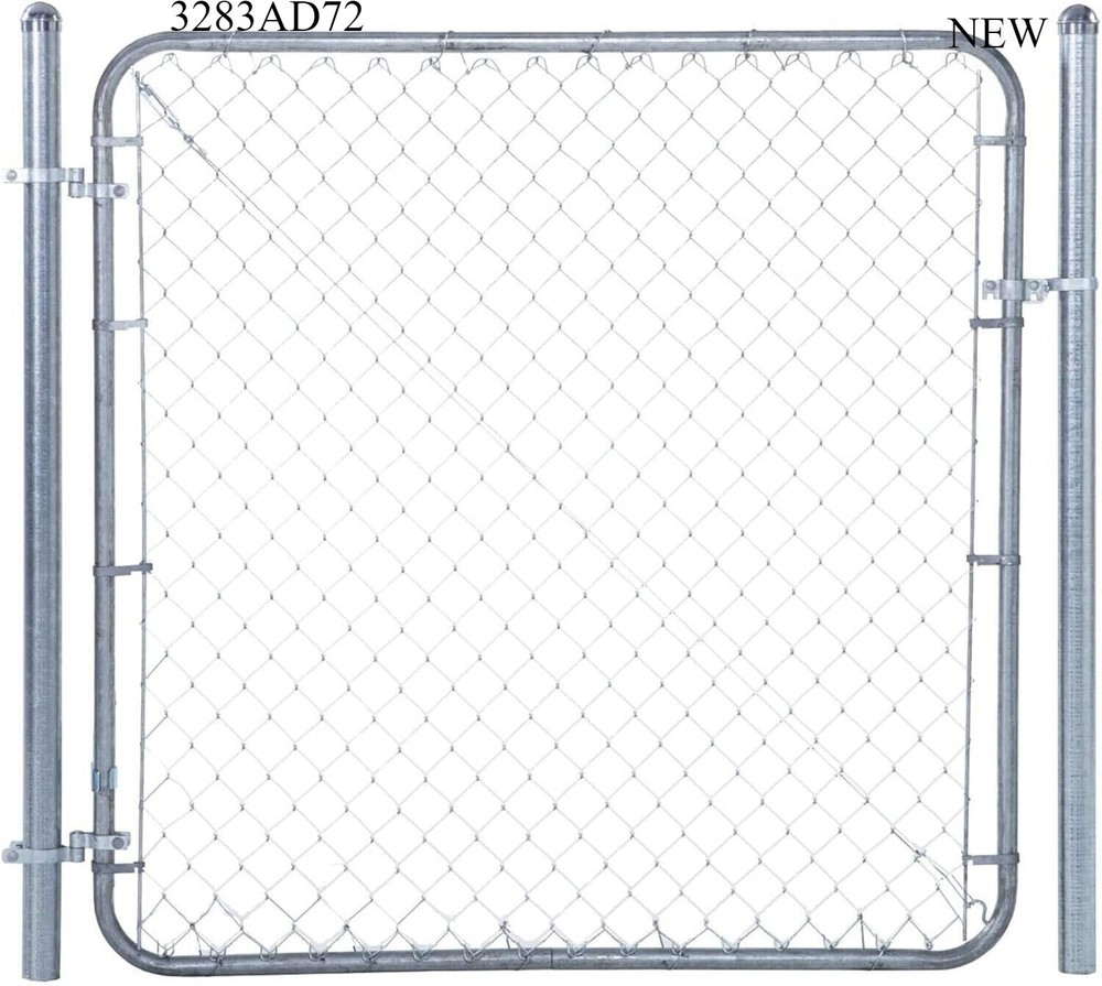 Adjust-A-Gate Chain Link Fence Gate w/Round Frame, CL 013629