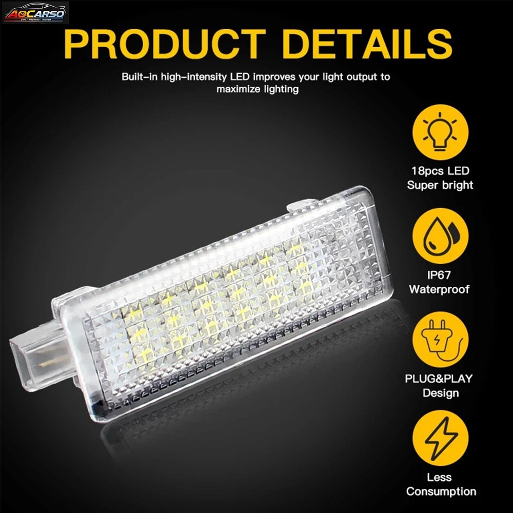 2x For BMW E81 E82 E90 E91 E92 E63 E64 E70 E71 M4 LED Step Courtesy Door Lights