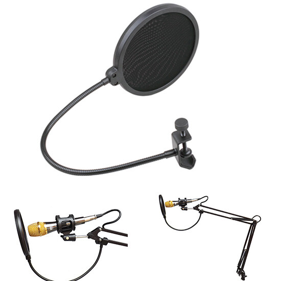 1pc Double Layer Studio Microphone Wind Screen Mask Filter Equipment