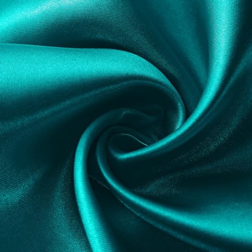 Pack Satin Table Runner x 108 Inch, Smooth Table Runners for Wedding 12 Teal