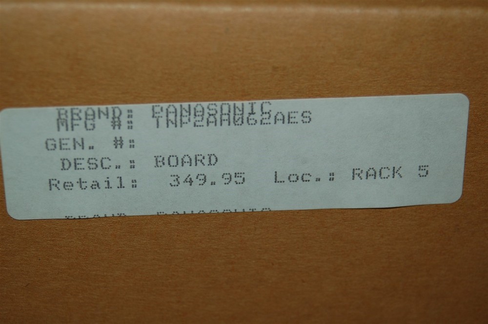 PANASONIC TNP2AH062AES PCB