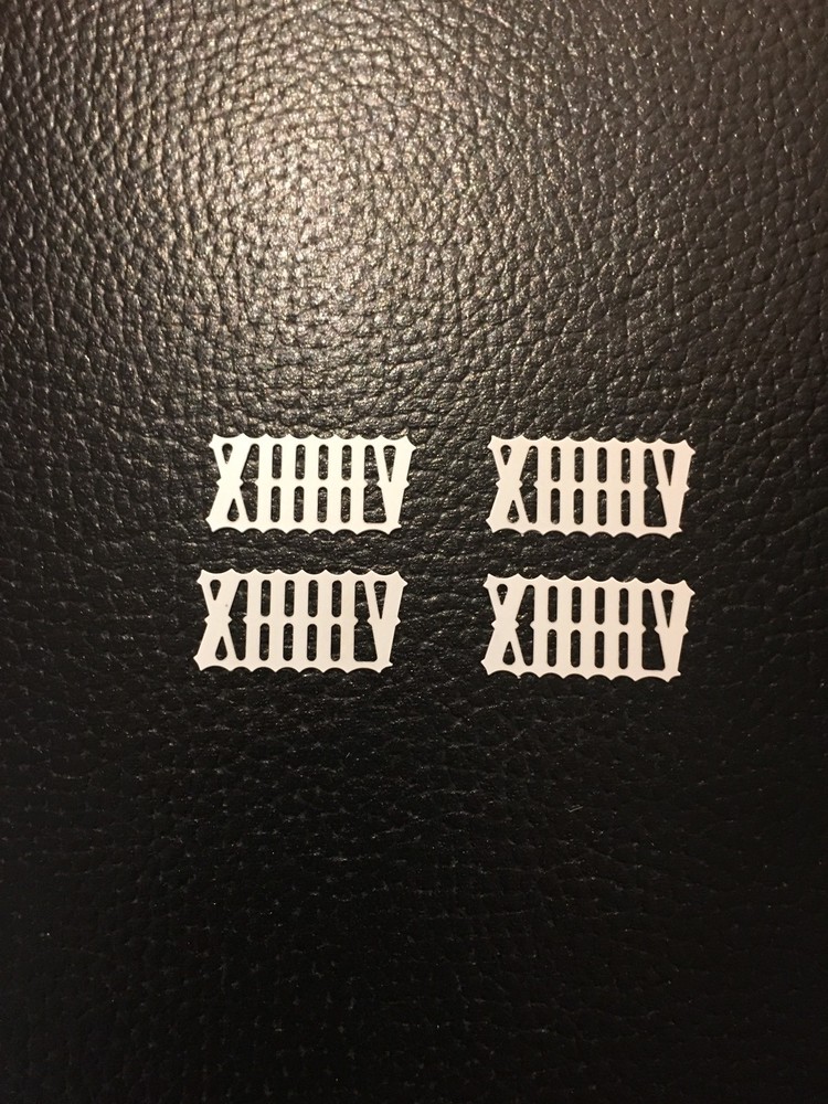 Cuckoo Clock Numeral Set 9/16" 14 mm . White.