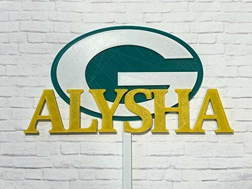 Green Bay Packers Personalized Cake Topper NFL