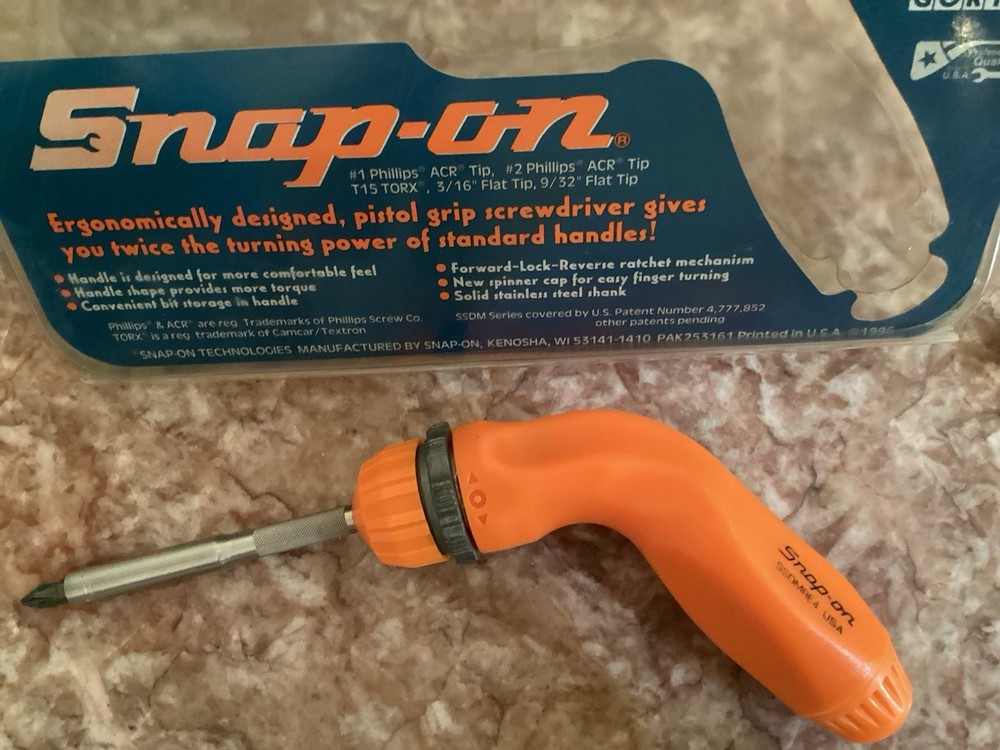 Snap On Tools SSDMRE4, Pistol Grip, 5 Bits Included