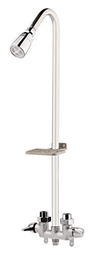 Outdoor Shower Fixture System,with Rustproof Riser and Riser Extension,