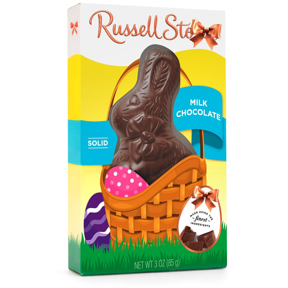 Solid Milk Chocolate Bunnies -Easter Chocolate Bunny Perfect for Easter Baskets