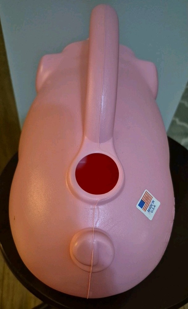 Babs Pink Plastic Pig Watering Can Garden Tool