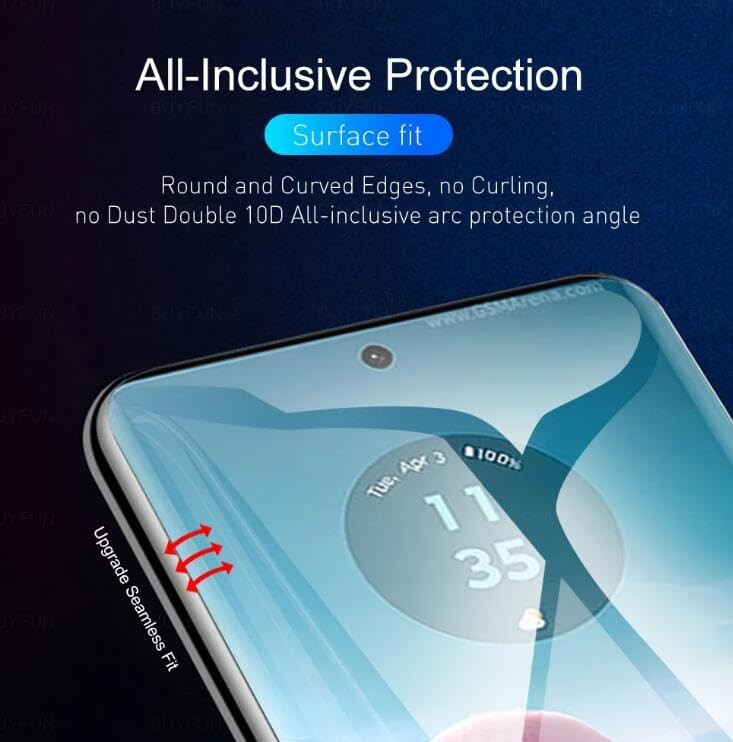 [2 Pack] Hydrogel Flexible Screen Protector for Motorola Edge (2025), Upgraded