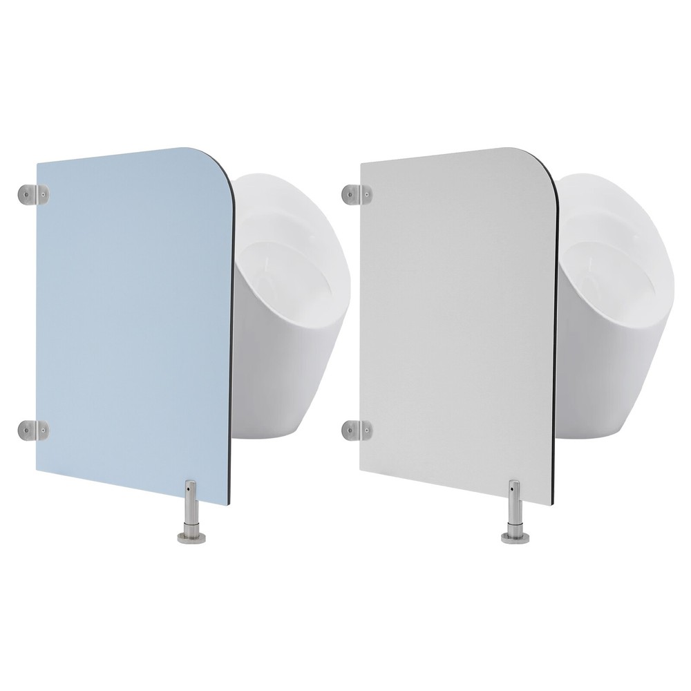 Wall-Mounted Men Urinal Partition Screen, Urinal Partition Divider Screen Blue