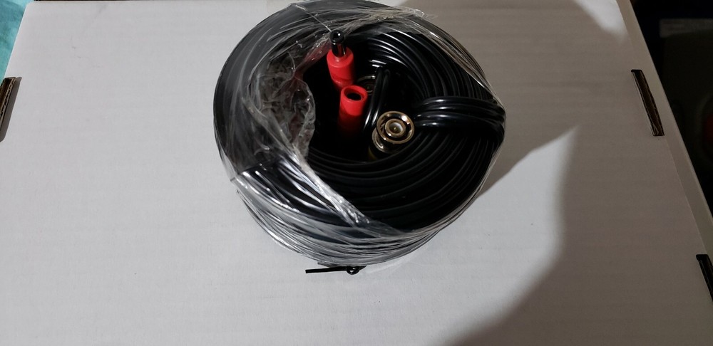 2 pc ORIGINAL LOREX BNC CONNECTOR CABLE 50FT /2 pc POWER SUPPLY