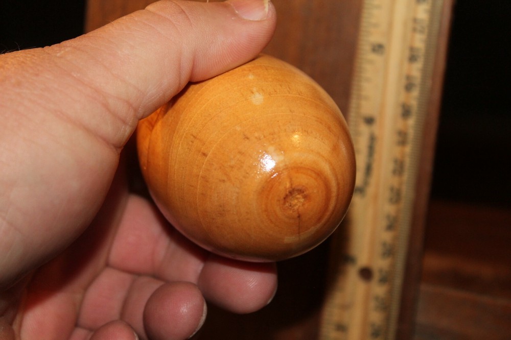 Large Wooden Musical Percussion Shaker Egg Medium 3-1/2"