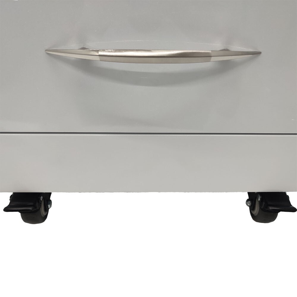 1 PC 4 Drawer Removable Assistant Mobile Cabinet w/Divider Bracket Locks