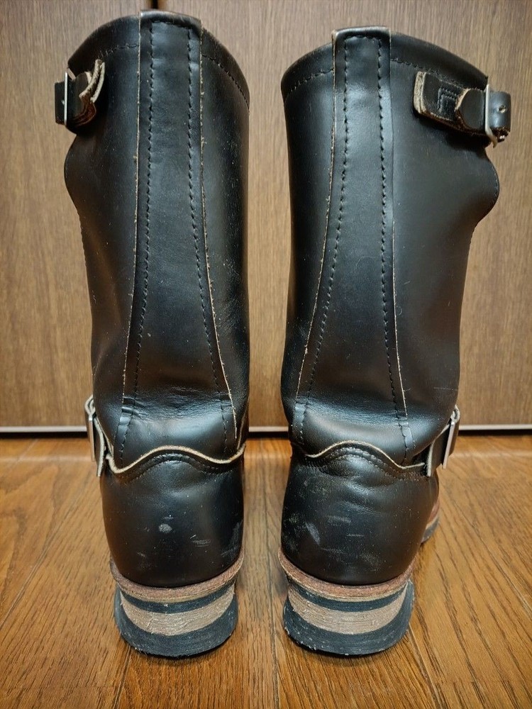 RedWIng Boots 2268 Leather Black Engineer Boots Size 6.5