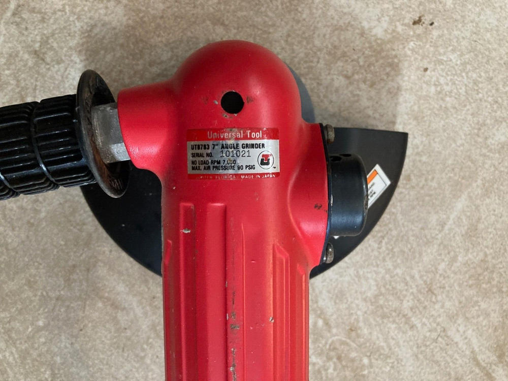 Universal Tool UT8763 7" Pneumatic Angle Grinder 7000 RPM
