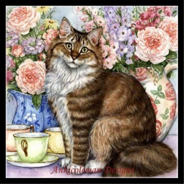 Counted Cross Stitch Kits Needlework Crafts DIY Chart - Kitties' World 3
