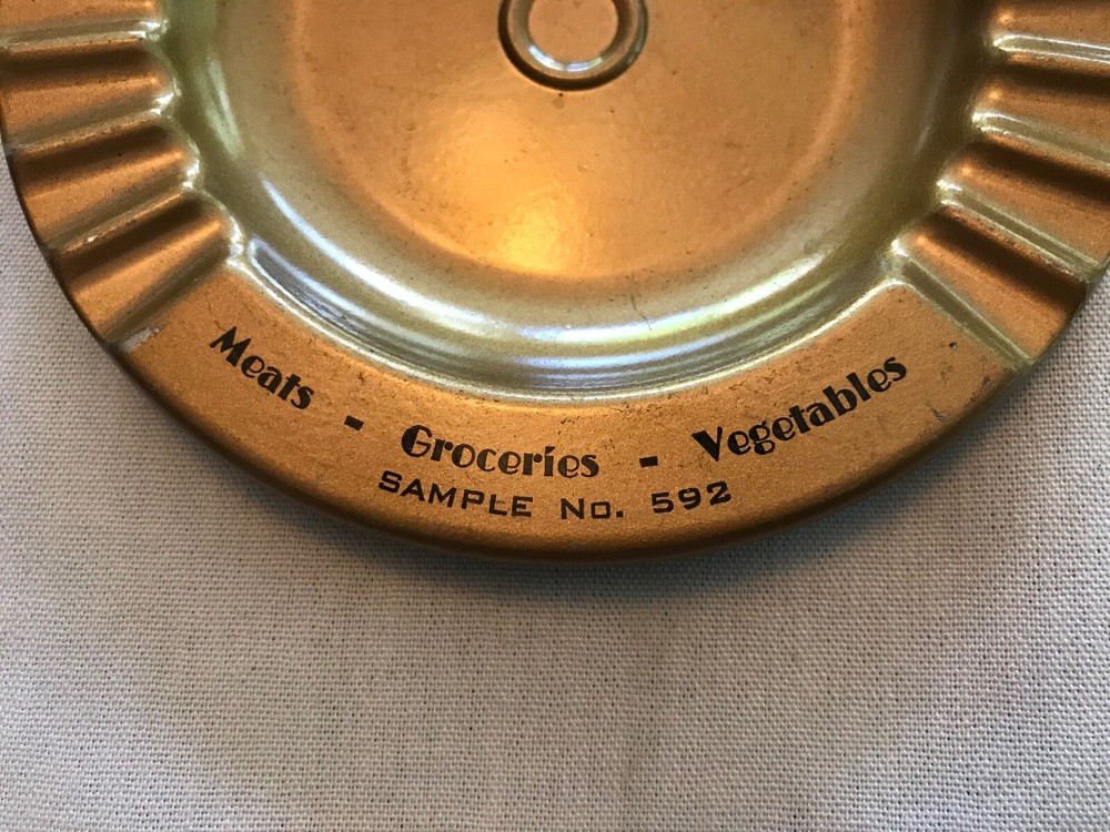 Brown’s Super Market Vintage Sample Tin Ashtray