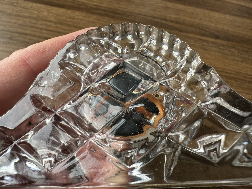 Lead Crystal Clock Read Description