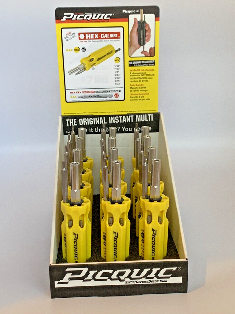 PICQUIC HEX MULTI BIT DRIVERS - SAE - METRIC - TORX - {three separate tools}