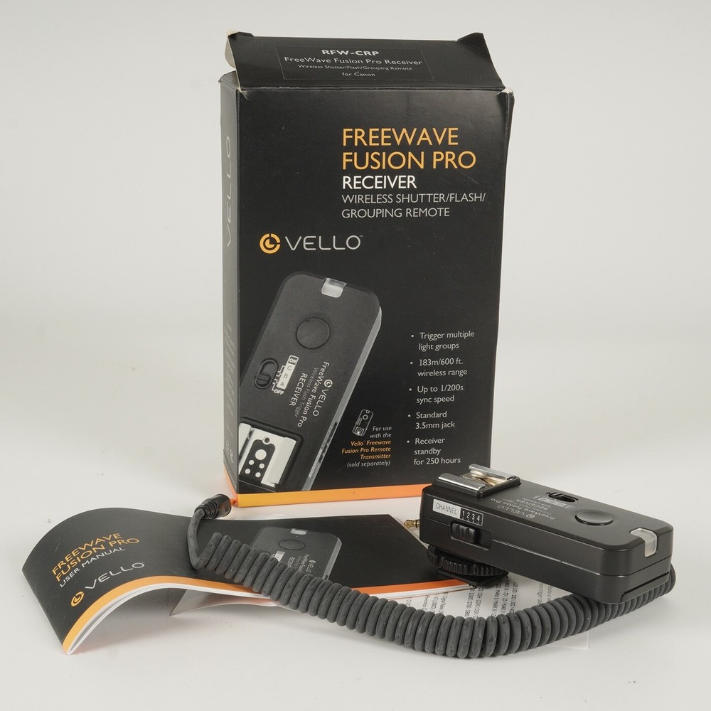 Vello FreeWave Fusion Wireless Receiver for Canon - UNTESTED