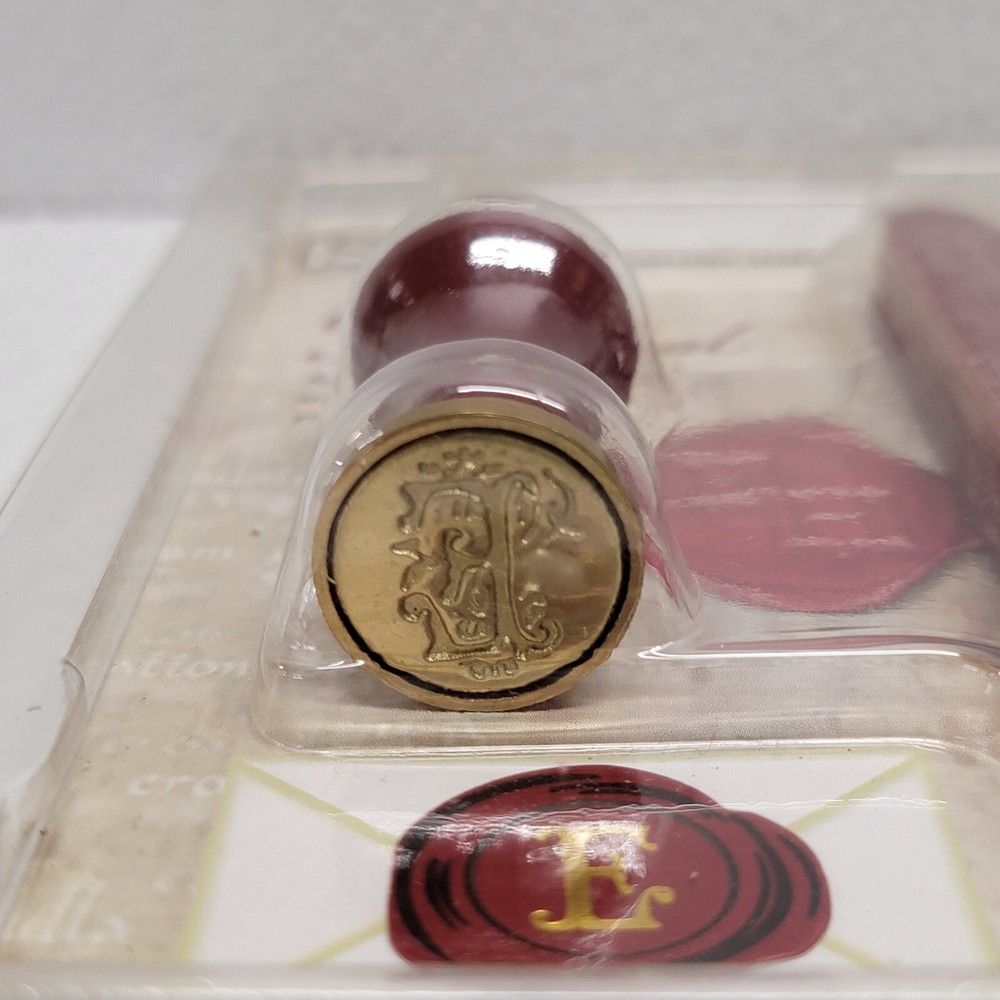 Ceramic Mini "E" Ceramic Mini Seal Stuart Houghton By Manuscript With Red Wax