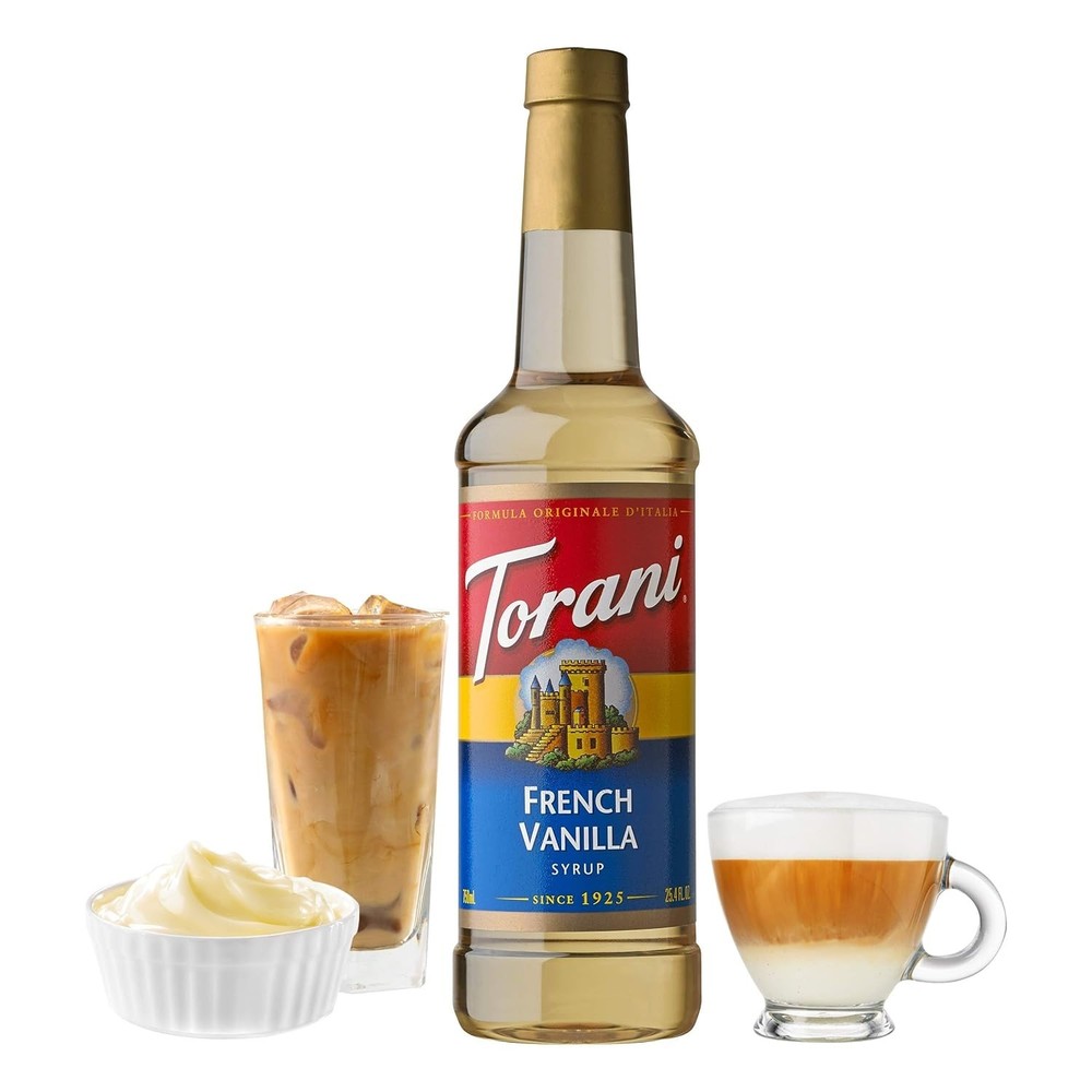 Authentic French Vanilla Flavored Syrup Quartet