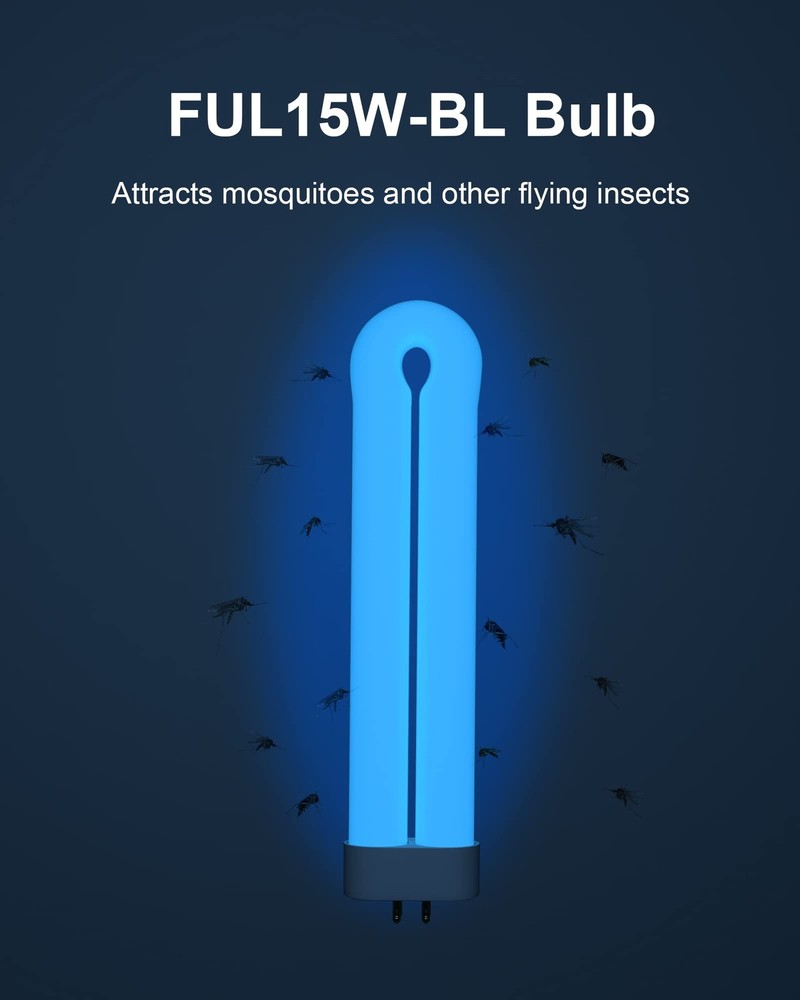 Bug Zapper Light Bulb Replacement for 15W Bug Zapper with 4-Pin Base, Ful 15...