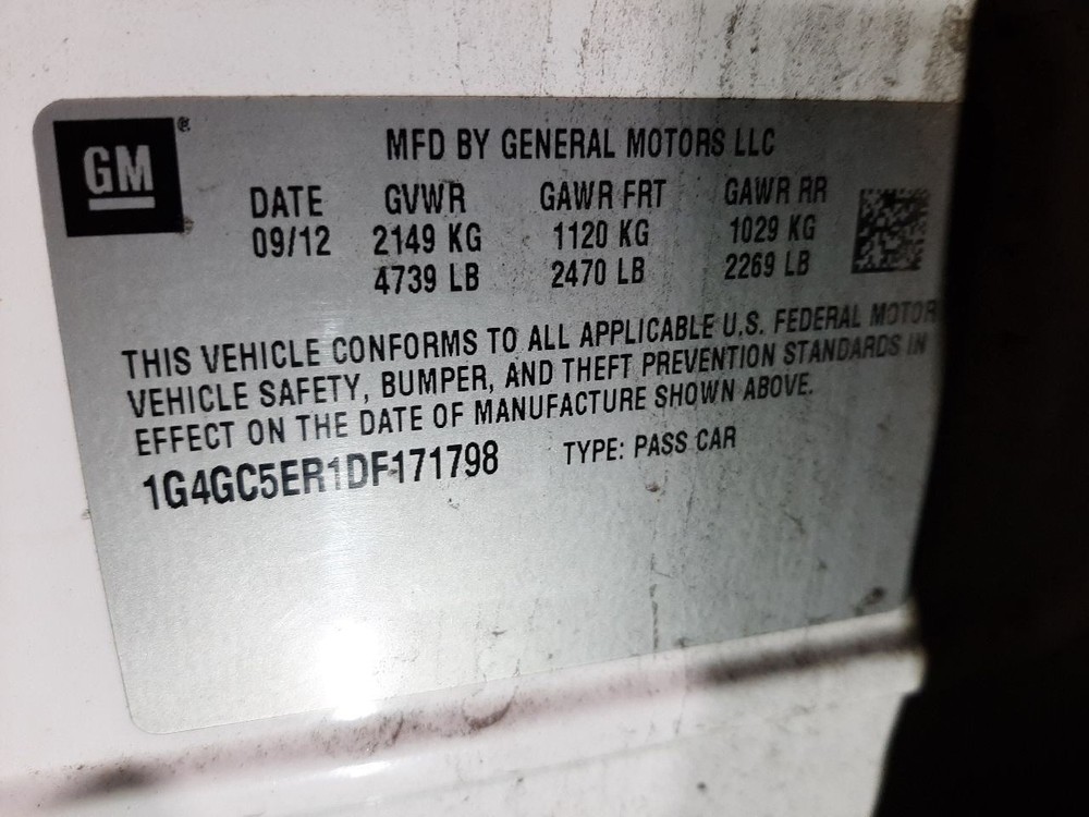 Camera/Projector Camera In Decklid Fits 10-13 LACROSSE 1076152