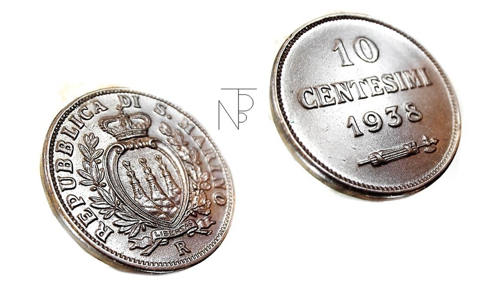 SAN MARINO-Repubblica (10 Centesimi) 1938 Rome