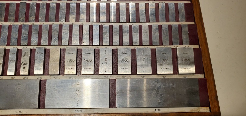 Starrett Webber Gage Block Set Grade INCOMPLETE CASE