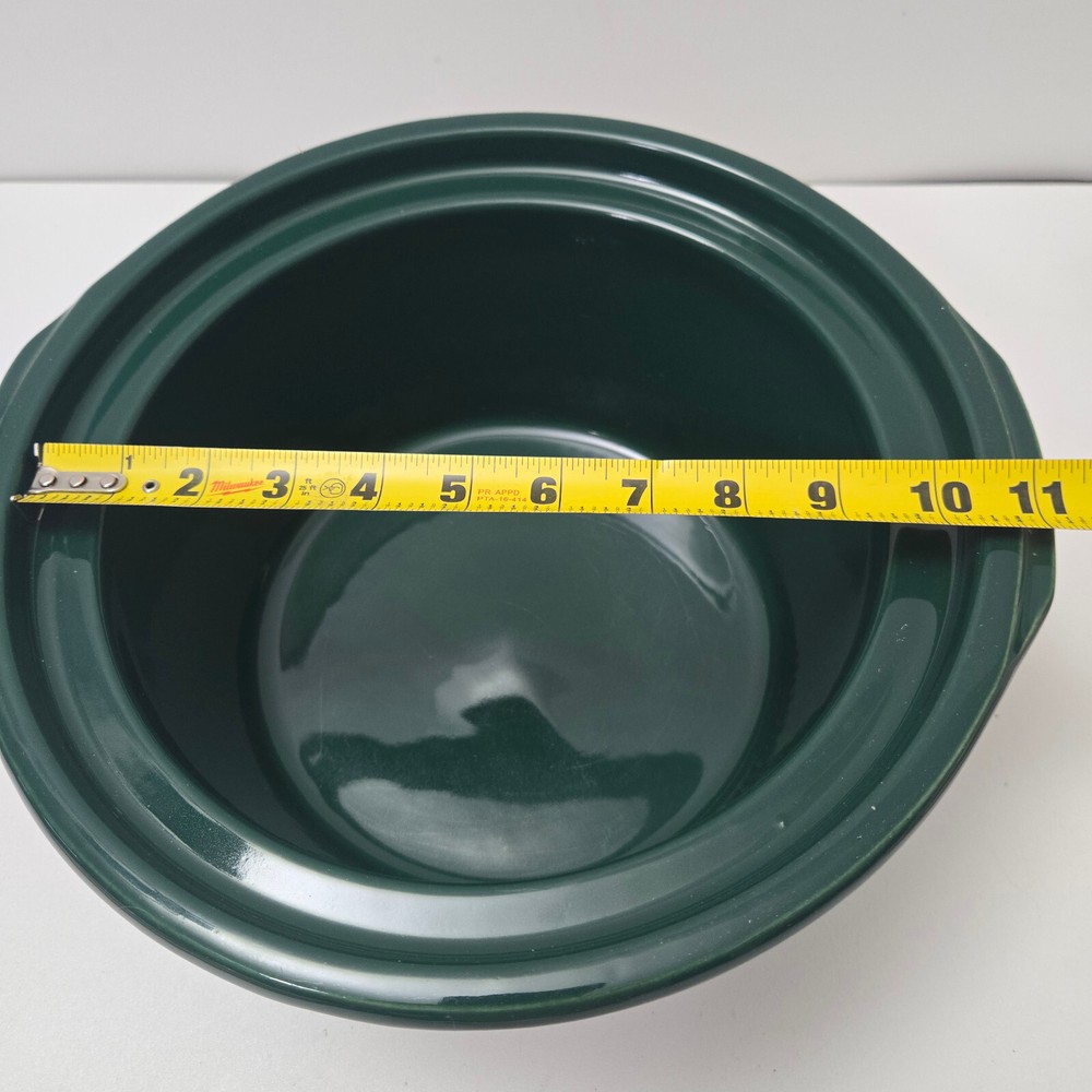 Original Crock Pot Rival 3355 5 qt Quart Replacement Ceramic Bowl Insert Green