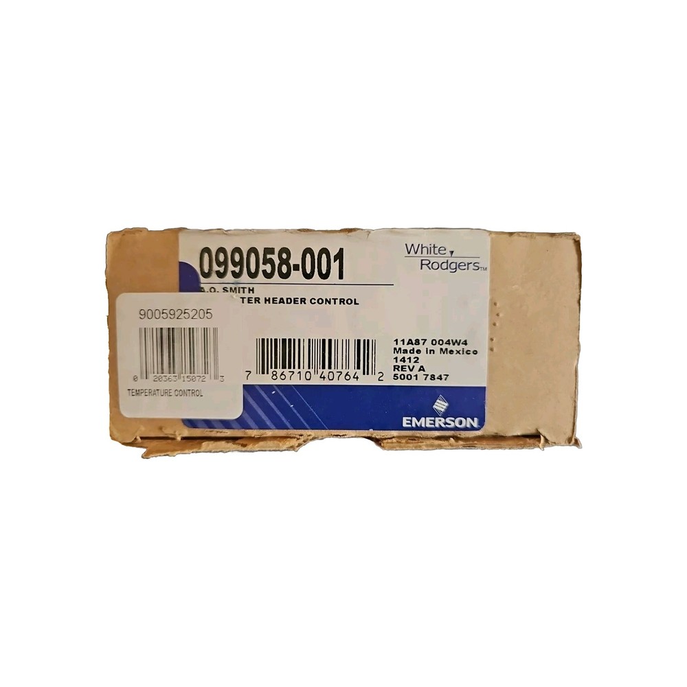 White Rogers 099058-001 Temperature Control A.O. Smith, Emerson