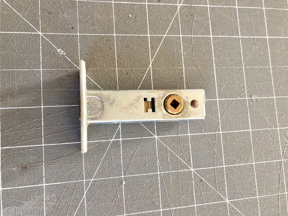 Vintage Mortise Deadbolt--Small--Chrome and Brass