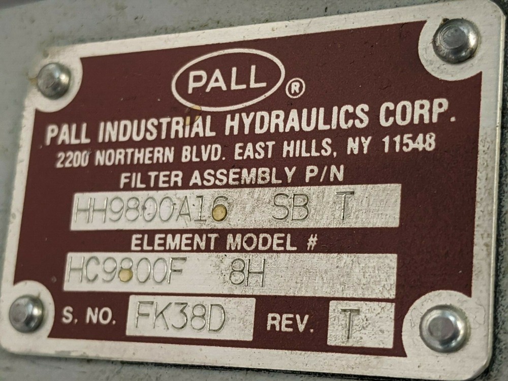 Pall HH9800A16SBT Filter HC9800F8H