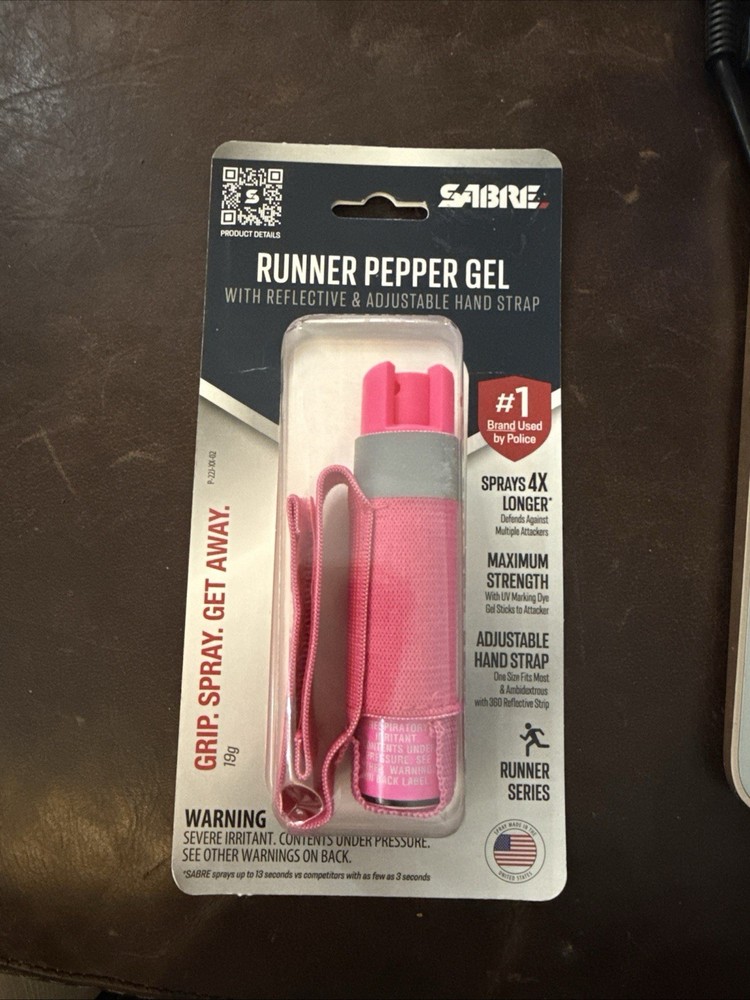 Sabre Runner Pepper Gel Pink Adjustable Hand Strap One Size Fits Most