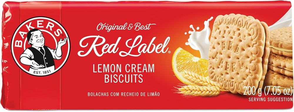 Bakers Red Label Lemon Cres Biscuits
