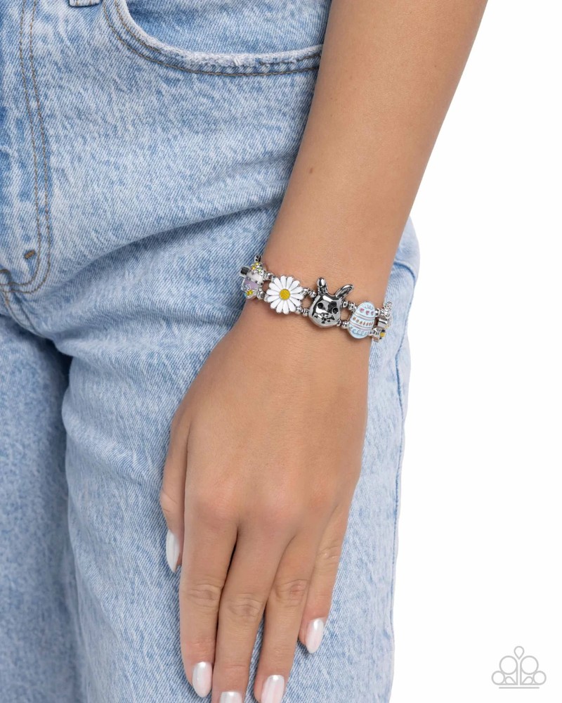 Paparazzi Eager Easter - Multi - Easter Inspired Charms - Stretch Bracelet