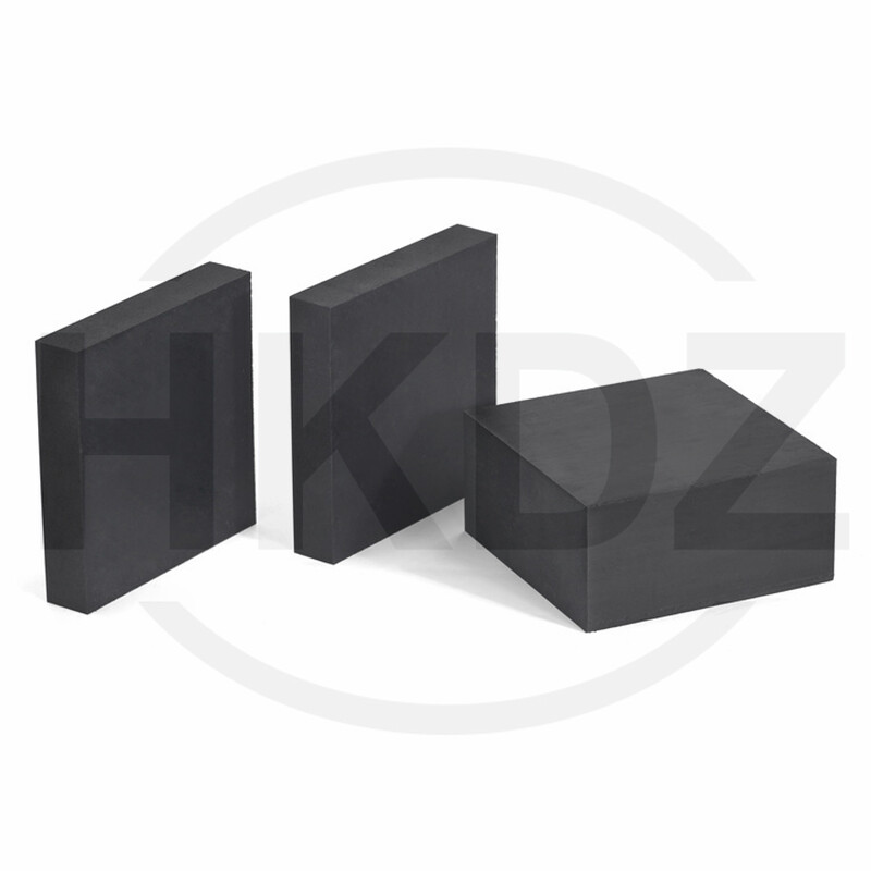 Black Rubber Sheets Pad Vibration Damping Wear Buffer Pads Thickess 5mm -50mm